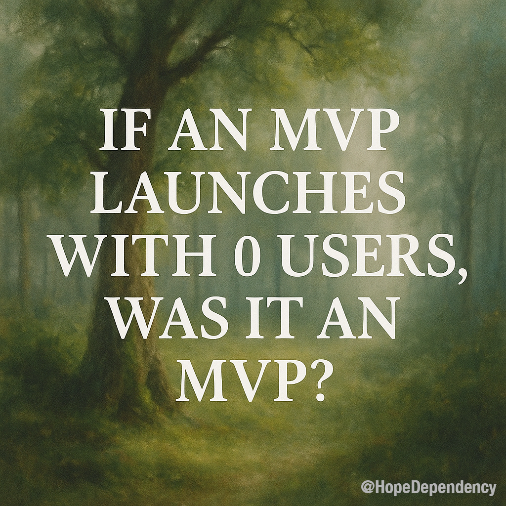 If an MVP launches with 0 users, was it an MVP?