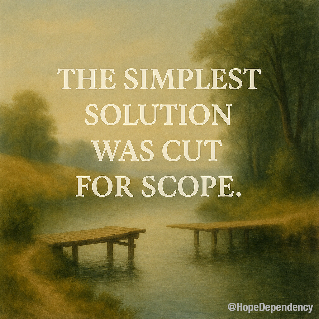 The simplest solution was cut for scope.