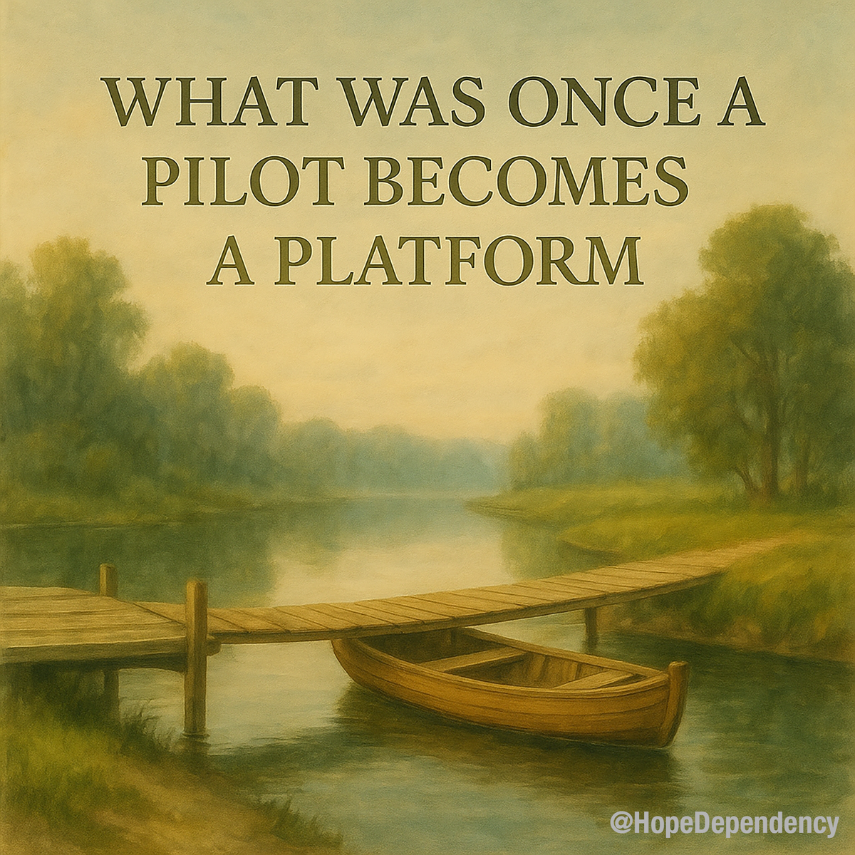 What once was a pilot becomes a platform.