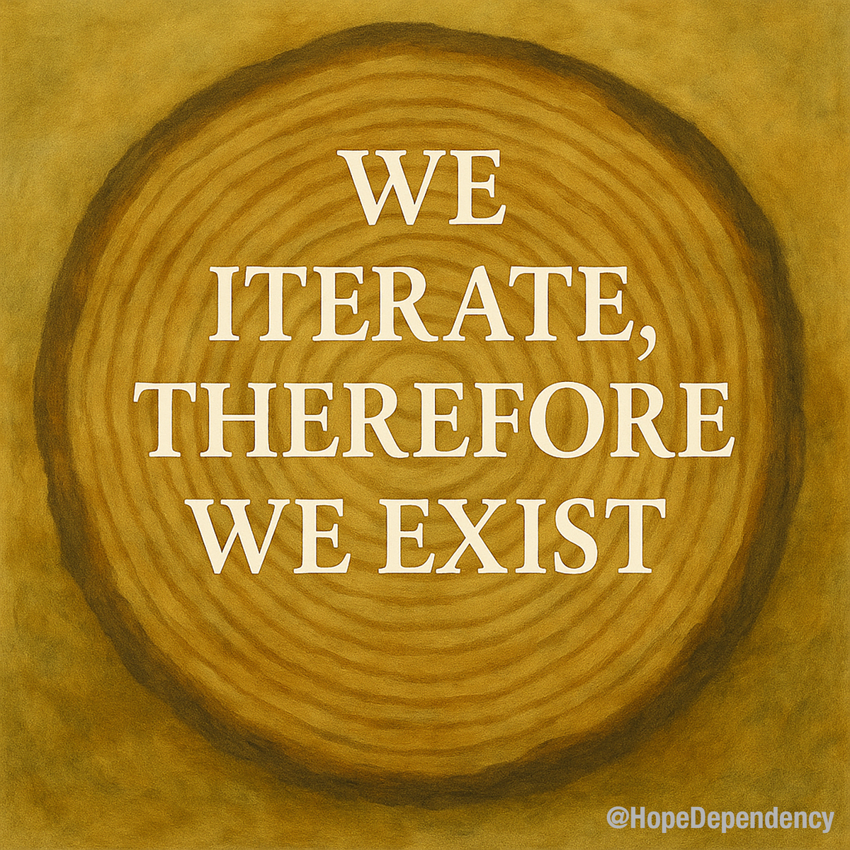 We iterate, therefore we exist.