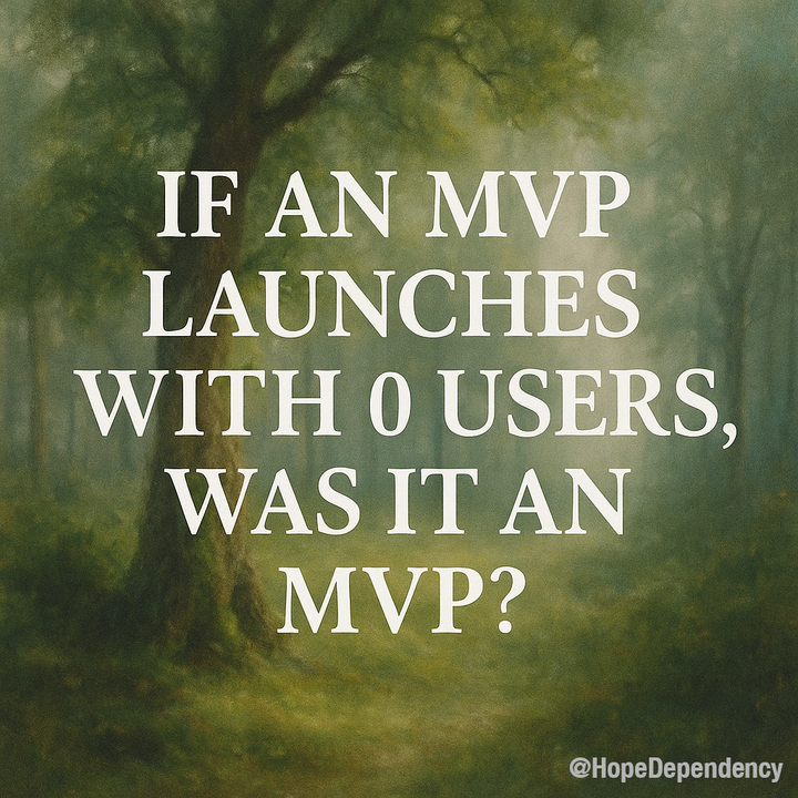 If an MVP launches with 0 users, was it an MVP?