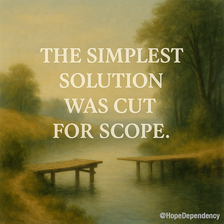 The simplest solution was cut for scope.