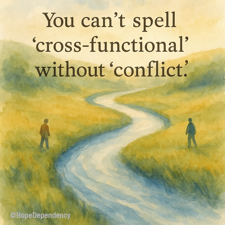 You can’t spell ‘cross-functional’ without ‘conflict.’